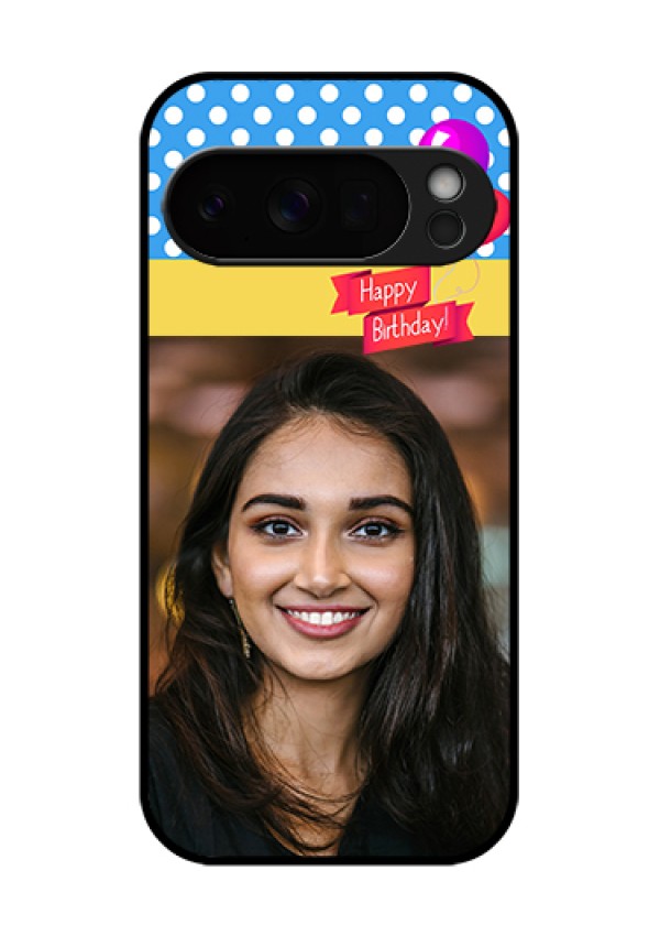 Google Pixel 10 Pro 5G Custom Glass Phone Case - Happy Birthday Design