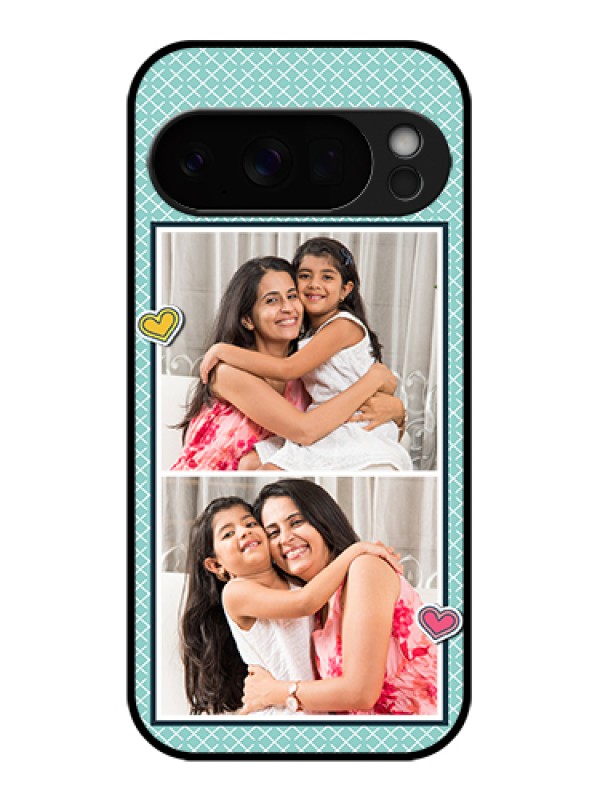 Custom Google Pixel 10 Pro 5G Custom Glass Phone Case - 2 Image Holder With Pattern Design