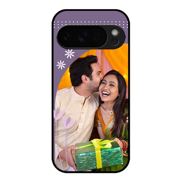 Google Pixel 10 Pro 5G Custom Glass Phone Case - Lavender Flowers Design