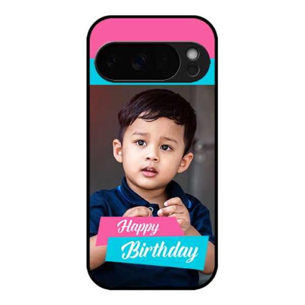 Google Pixel 10 Pro 5G Custom Glass Phone Case - Image Holder With 2 Color Design