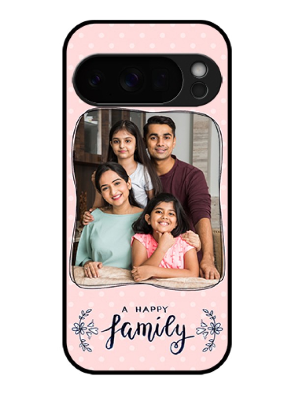 Custom Google Pixel 10 Pro 5G Custom Glass Phone Case - Family With Dots Design