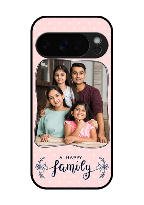 Google Pixel 10 Pro 5G Custom Glass Phone Case - Family With Dots Design