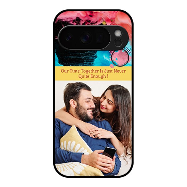 Google Pixel 10 Pro 5G Custom Glass Phone Case - Quote With Acrylic Painting Design