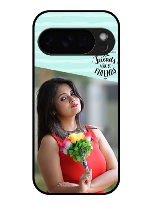 Custom Google Pixel 10 Pro 5G Custom Glass Phone Case - Friends Picture Icon Design