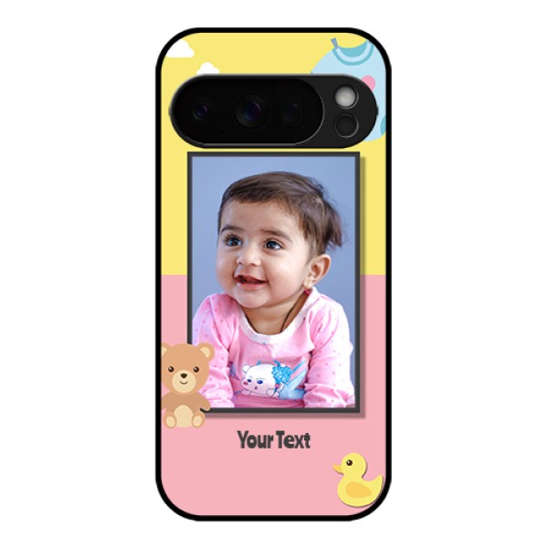 Google Pixel 10 Pro 5G Custom Glass Phone Case - Kids 2 Color Design
