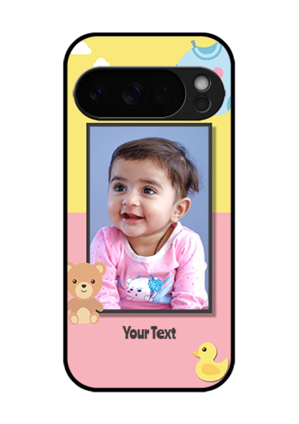 Google Pixel 10 Pro 5G Custom Glass Phone Case - Kids 2 Color Design