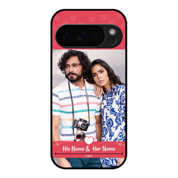 Google Pixel 10 Pro 5G Custom Glass Phone Case - Simple Love Design