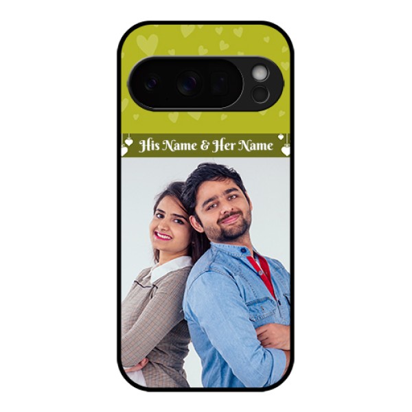 Google Pixel 10 Pro 5G Custom Glass Phone Case - You & Me Heart Design