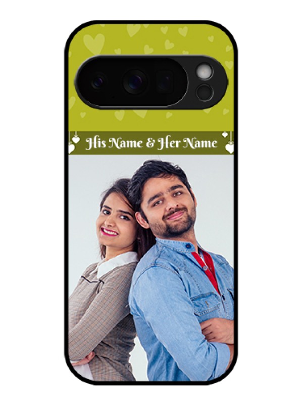 Custom Google Pixel 10 Pro 5G Custom Glass Phone Case - You & Me Heart Design