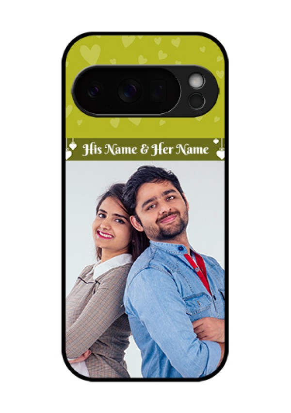 Google Pixel 10 Pro 5G Custom Glass Phone Case - You & Me Heart Design