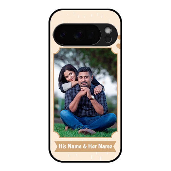 Google Pixel 10 Pro 5G Custom Glass Phone Case - With Confetti Love Design
