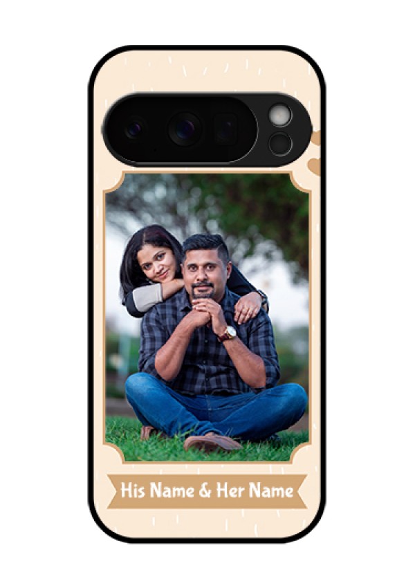 Google Pixel 10 Pro 5G Custom Glass Phone Case - With Confetti Love Design