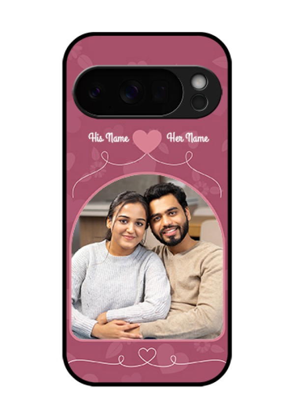 Google Pixel 10 Pro 5G Custom Glass Phone Case - Love Floral Design