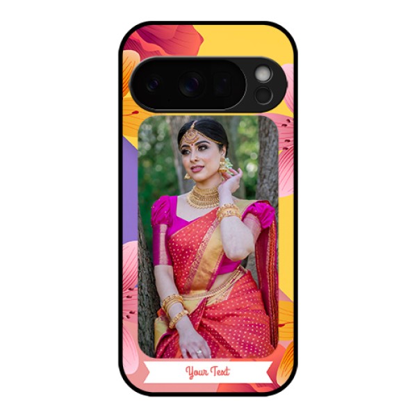 Google Pixel 10 Pro 5G Custom Glass Phone Case - 3 Image With Vintage Floral Design