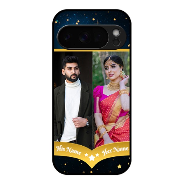 Google Pixel 10 Pro 5G Custom Glass Phone Case - Galaxy Stars Backdrop Design