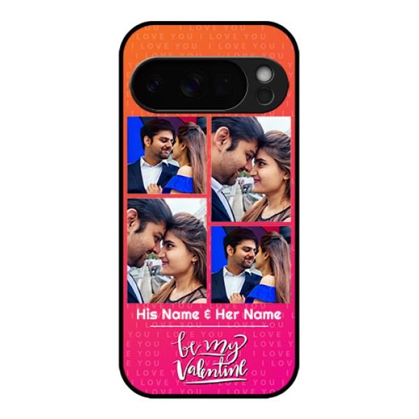 Google Pixel 10 Pro 5G Custom Glass Phone Case - I Love You Pink Design
