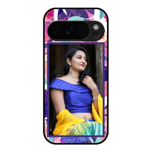 Google Pixel 10 Pro 5G Custom Glass Phone Case - Abstract Floral Design