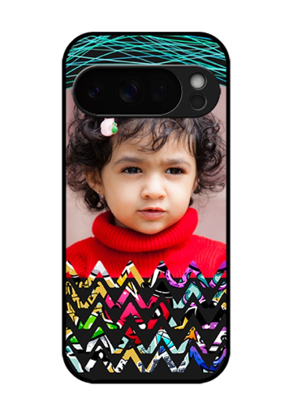 Google Pixel 10 Pro 5G Custom Glass Phone Case - Neon Abstract Design