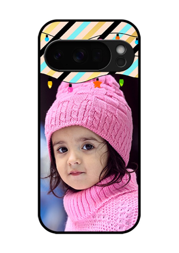 Google Pixel 10 Pro 5G Custom Glass Phone Case - Lights Hanging Design