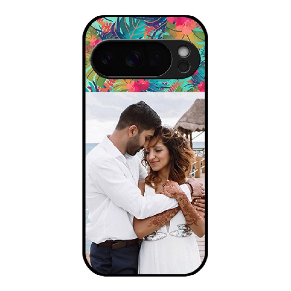 Google Pixel 10 Pro 5G Custom Glass Phone Case - Watercolor Floral Design