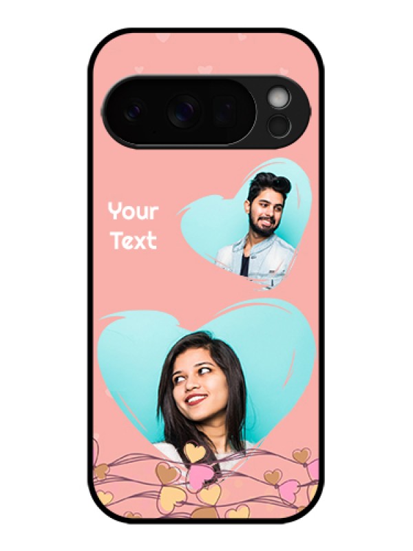 Custom Google Pixel 10 Pro 5G Custom Glass Phone Case - Love Doodle Design
