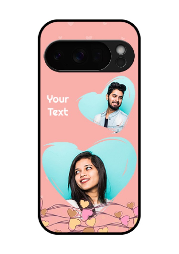 Google Pixel 10 Pro 5G Custom Glass Phone Case - Love Doodle Design