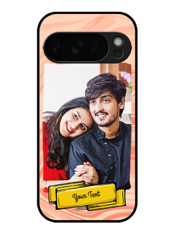 Custom Google Pixel 10 Pro 5G Custom Glass Phone Case - Marble Texture Design