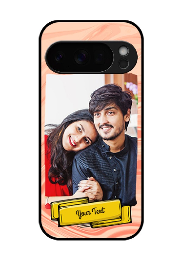 Google Pixel 10 Pro 5G Custom Glass Phone Case - Marble Texture Design