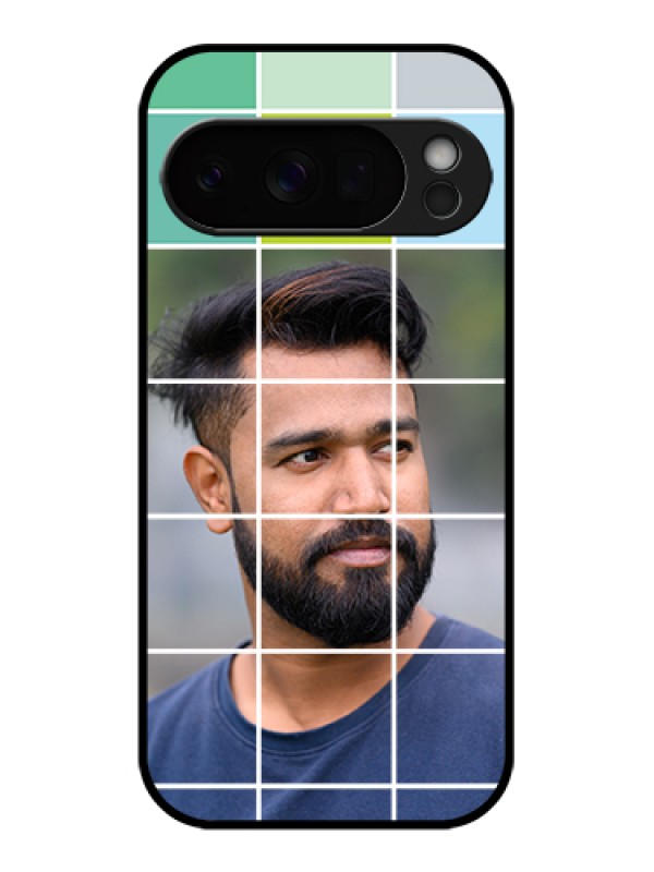 Custom Google Pixel 10 Pro 5G Custom Glass Phone Case - With White Box Pattern
