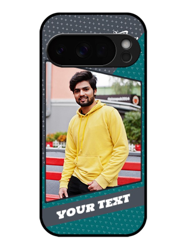 Custom Google Pixel 10 Pro 5G Custom Glass Phone Case - Background Pattern Design With Quote
