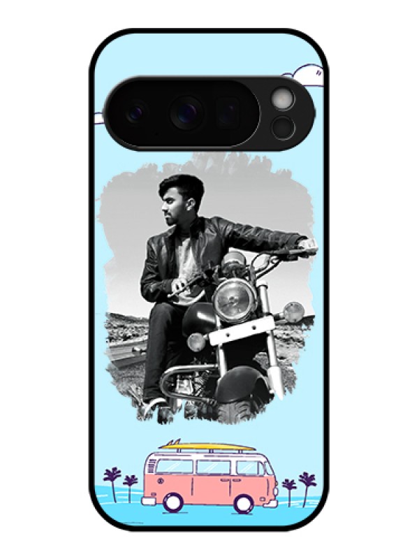 Custom Google Pixel 10 Pro 5G Custom Glass Phone Case - Travel & Adventure Design