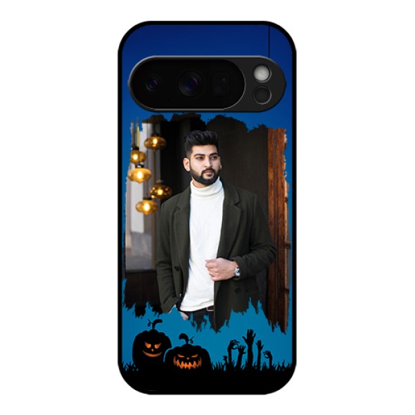 Google Pixel 10 Pro 5G Custom Glass Phone Case - With Pro Halloween Design
