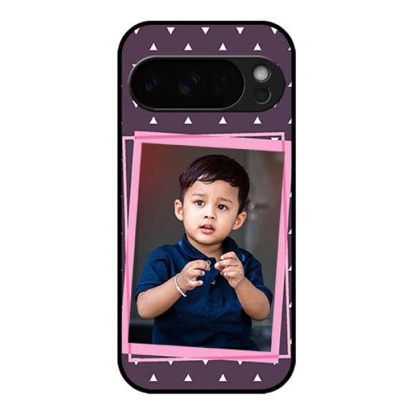 Google Pixel 10 Pro 5G Custom Glass Phone Case - Triangle Pattern Dotted Design
