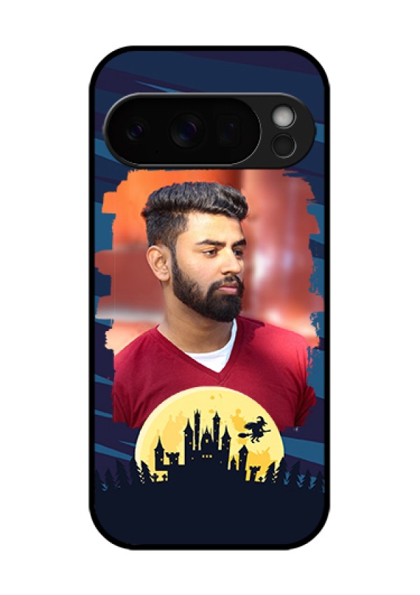 Google Pixel 10 Pro 5G Custom Glass Phone Case - Halloween Witch Design