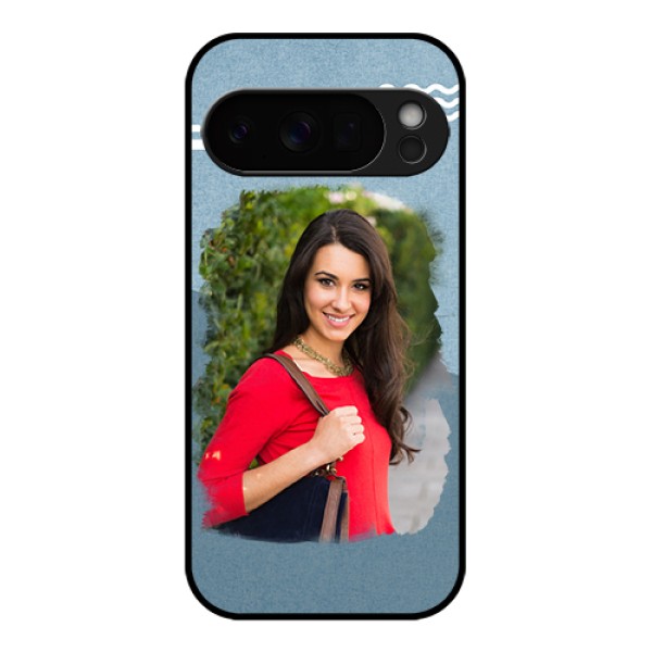 Google Pixel 10 Pro 5G Custom Glass Phone Case - Grunge Line Art Design