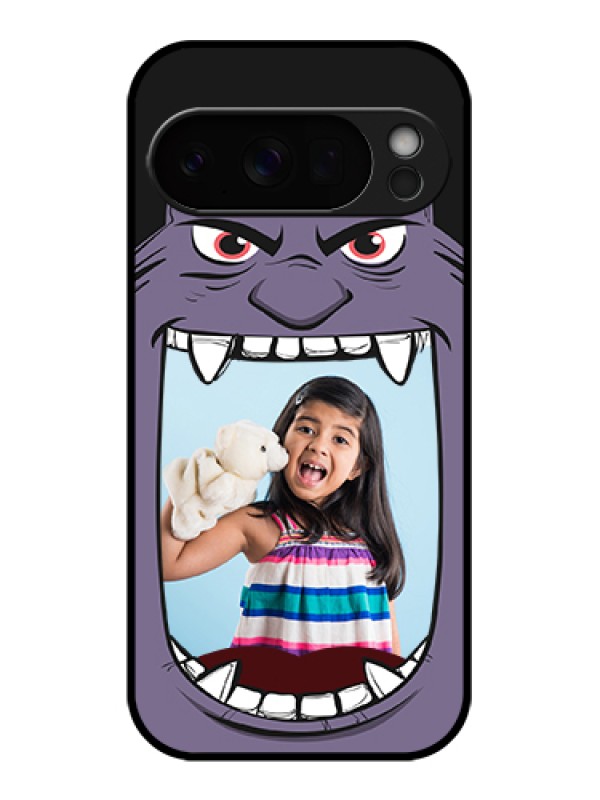 Custom Google Pixel 10 Pro 5G Custom Glass Phone Case - Angry Monster Design