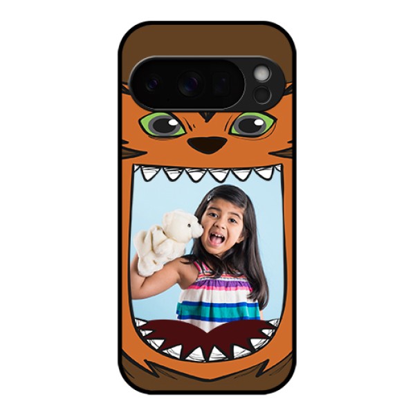 Google Pixel 10 Pro 5G Custom Glass Phone Case - Owl Monster Back Case Design