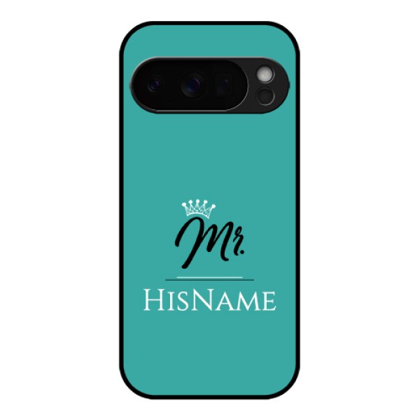 Google Pixel 10 Pro 5G Custom Glass Phone Case - Mr With Name Design