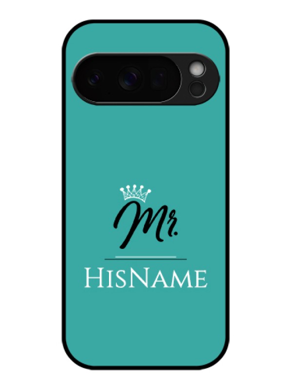 Custom Google Pixel 10 Pro 5G Custom Glass Phone Case - Mr With Name Design
