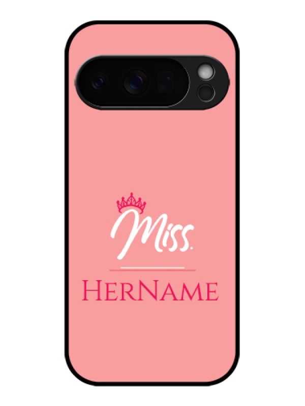 Custom Google Pixel 10 Pro 5G Custom Glass Phone Case - Mrs With Name Design