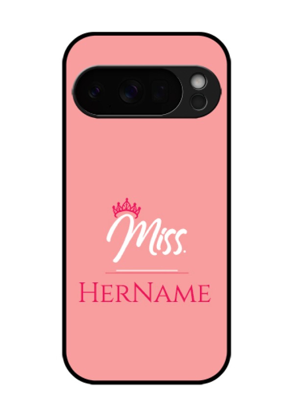 Google Pixel 10 Pro 5G Custom Glass Phone Case - Mrs With Name Design