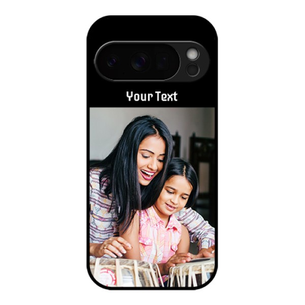 Google Pixel 10 Pro 5G Custom Glass Phone Case - Photo With Name Design