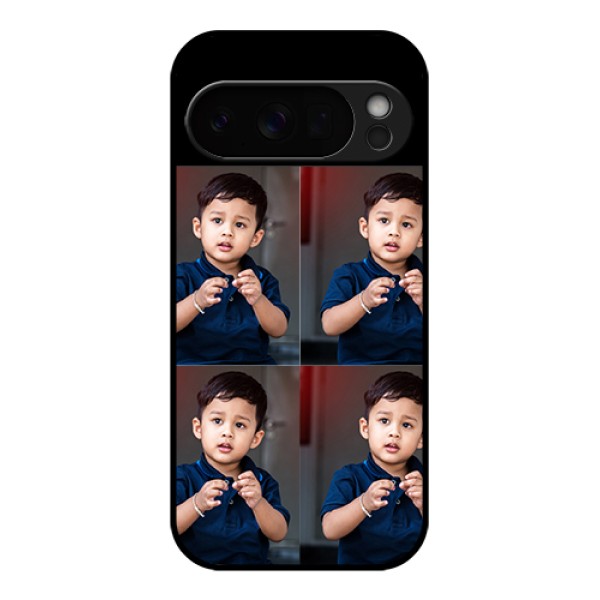 Google Pixel 10 Pro 5G Custom Glass Phone Case - 4 Image Holder Design
