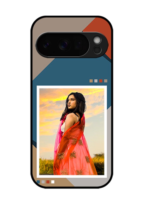 Google Pixel 10 Pro 5G Custom Glass Phone Case - Retro Color Pallet Design