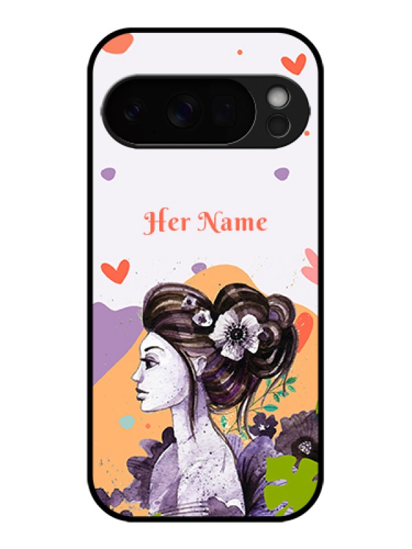 Custom Google Pixel 10 Pro 5G Custom Glass Phone Case - Woman And Nature Design