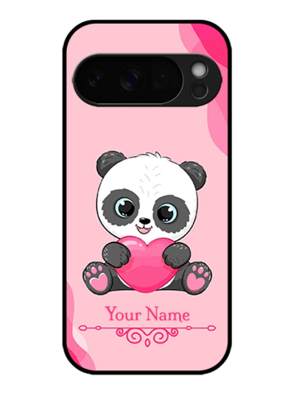 Custom Google Pixel 10 Pro 5G Custom Glass Phone Case - Cute Panda Design