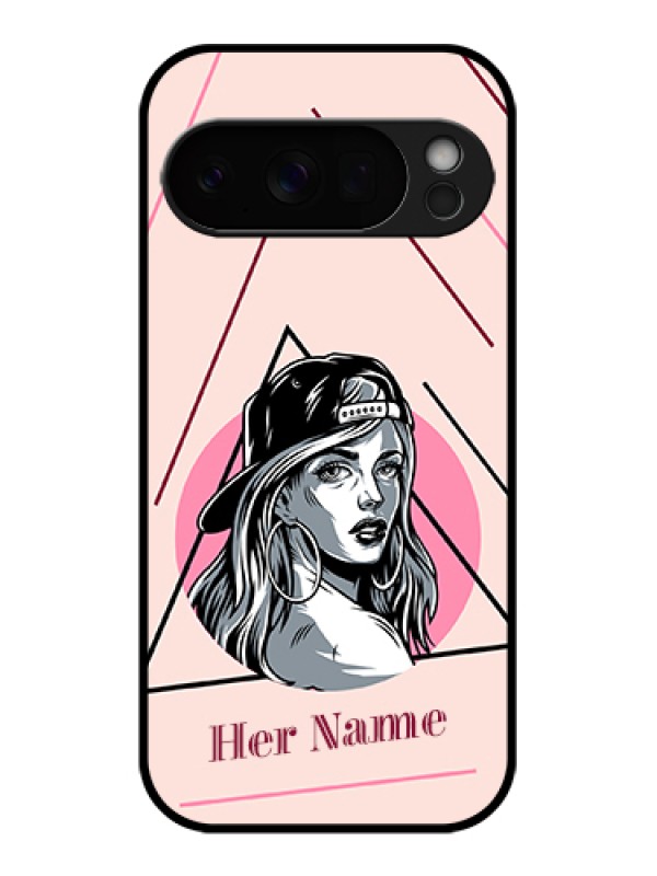 Custom Google Pixel 10 Pro 5G Custom Glass Phone Case - Rockstar Girl Design