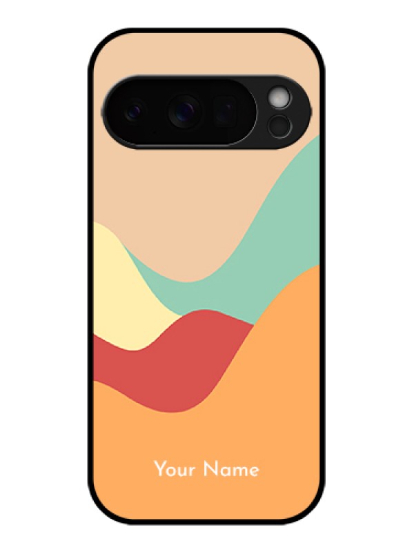 Custom Google Pixel 10 Pro 5G Custom Glass Phone Case - Ocean Waves Multi - Colour Design