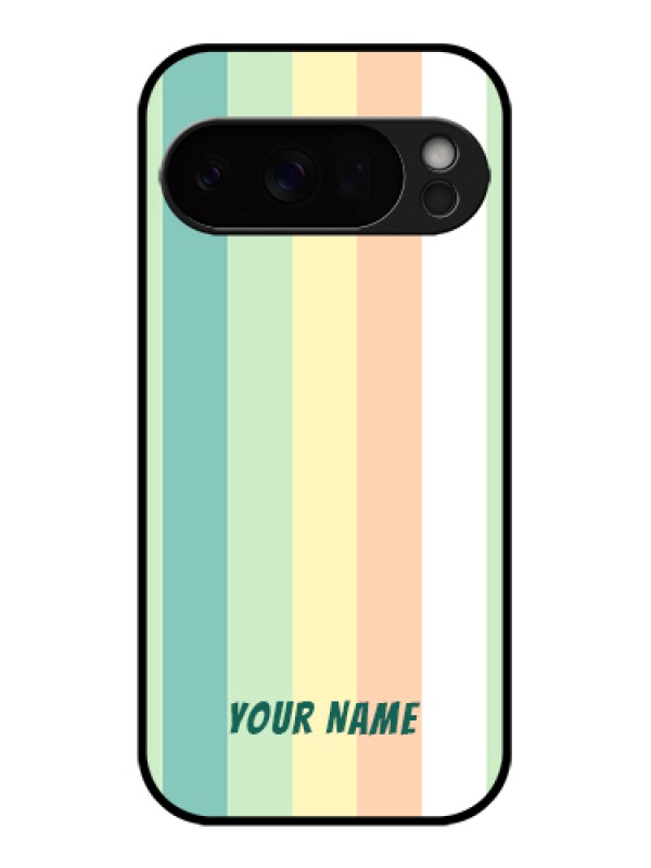 Custom Google Pixel 10 Pro 5G Custom Glass Phone Case - Multi - Colour Stripes Design