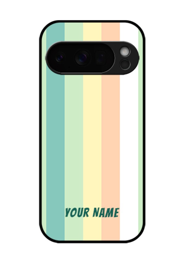 Google Pixel 10 Pro 5G Custom Glass Phone Case - Multi - Colour Stripes Design